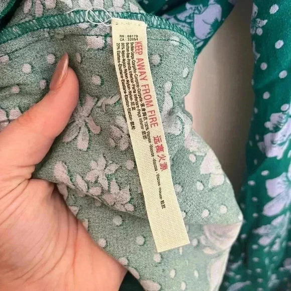 NWT Free People One on One Date Green Floral Bodysuit - Picture 14 of 16